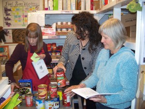 Erin, Dee & Deb Reading Labels